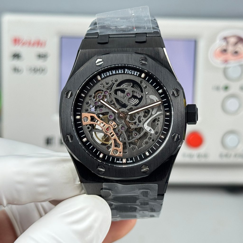 Audemars Piguet Royal Oak Black Ceramic Skeleton Super Clone, 41mm | Ref.15416CE.OO.1225CE.01