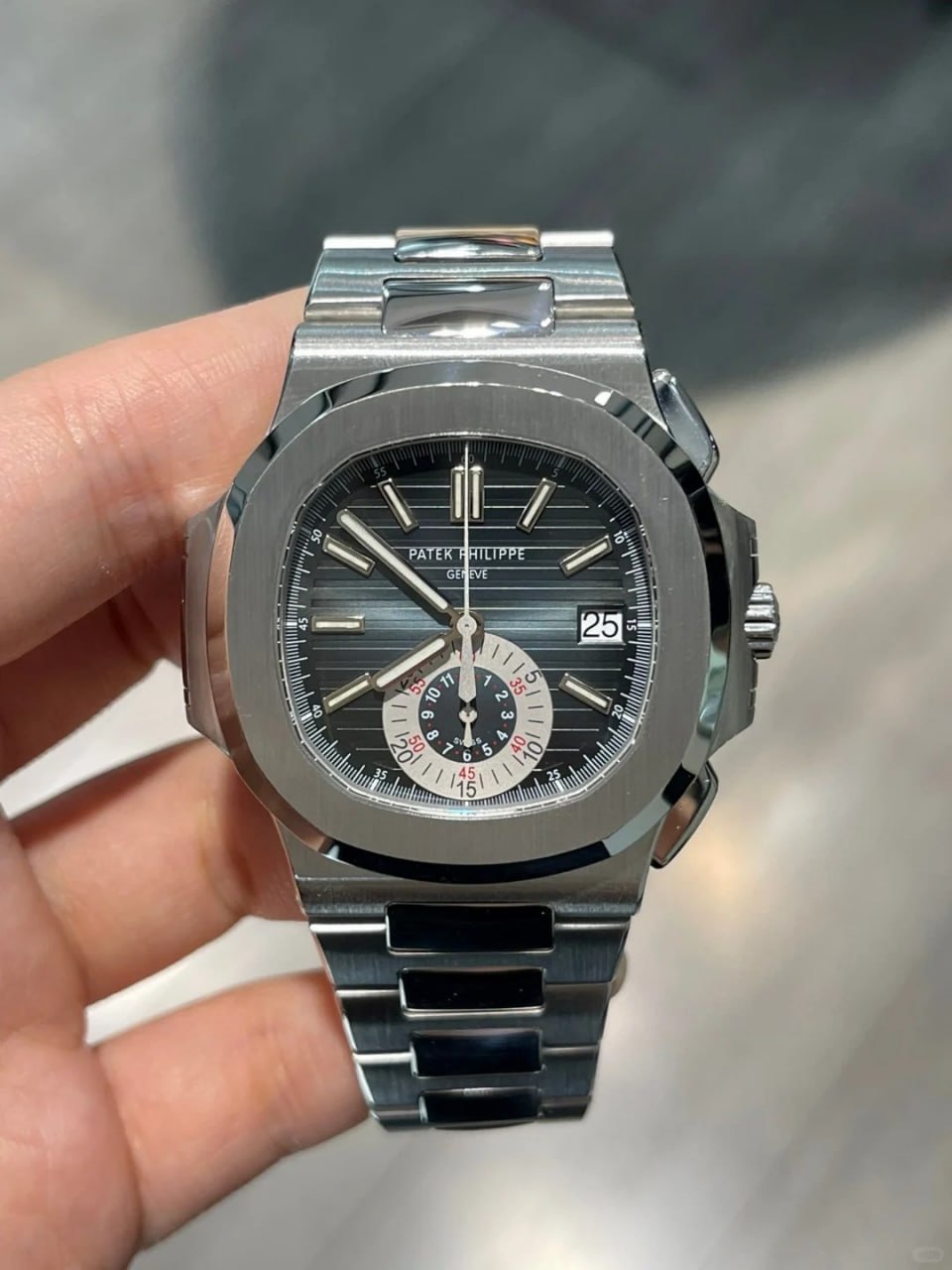 Patek Philippe Sport Elegant Series 5980/1A-001 Stainless Steel Narwhal Watch