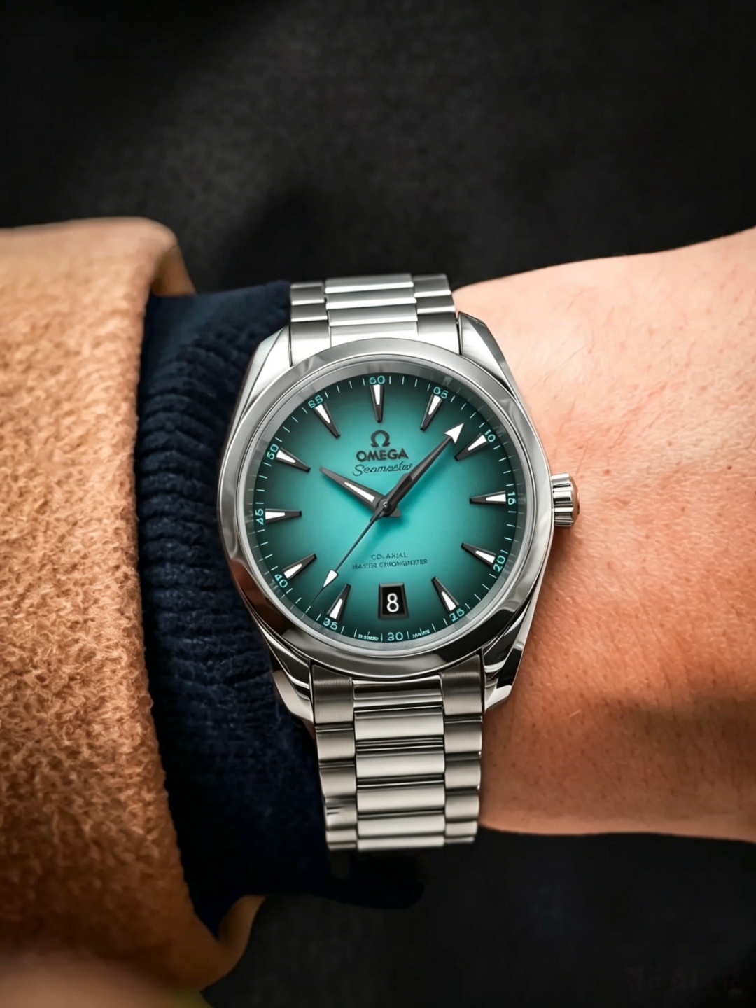 Omega Seamaster Series 220.10.41.21.03.006 Turquoise Watch