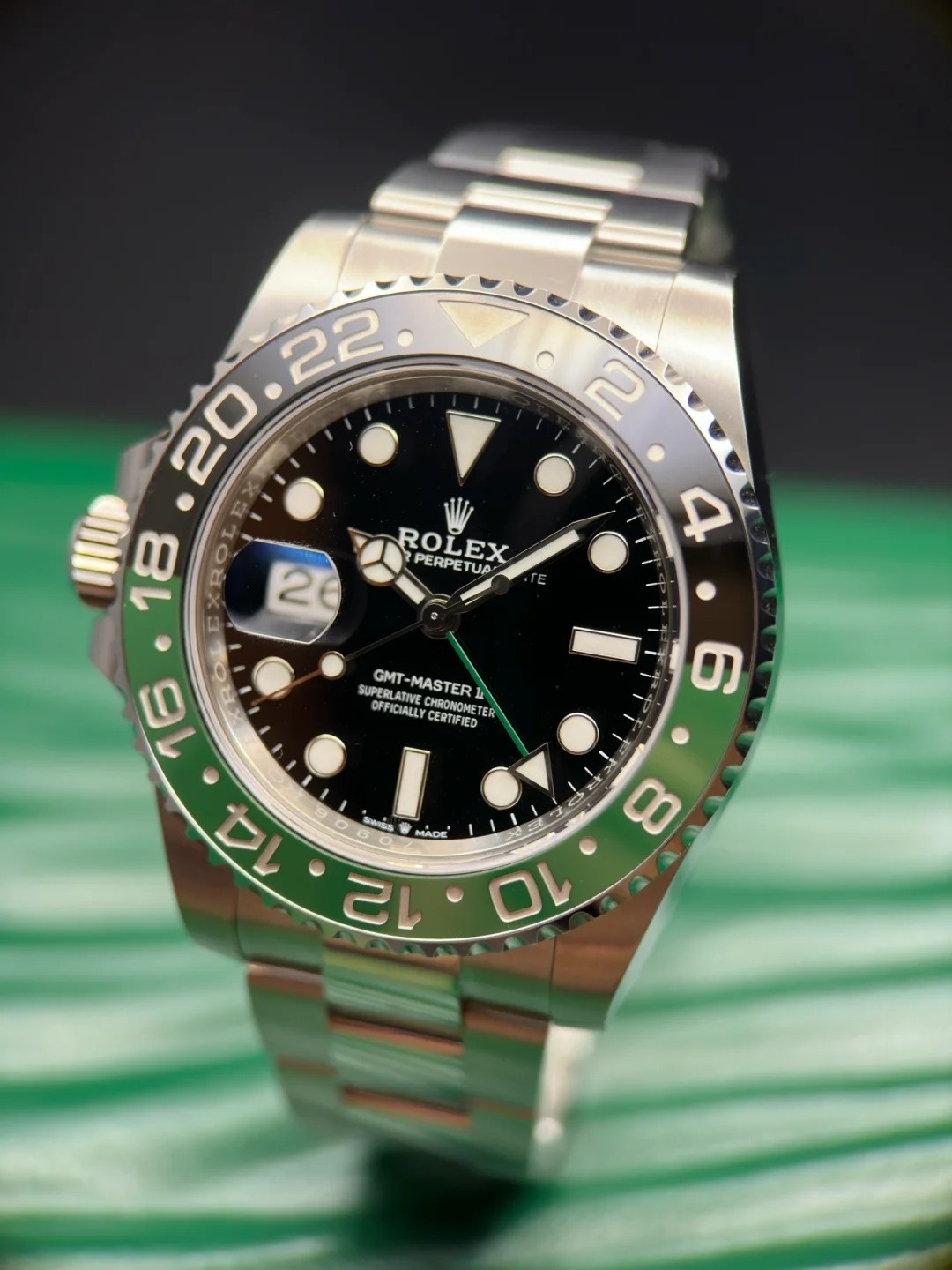 Rolex Greenwich II Series M126720VTNR-0002 Left-handed Sprite bezel  watch