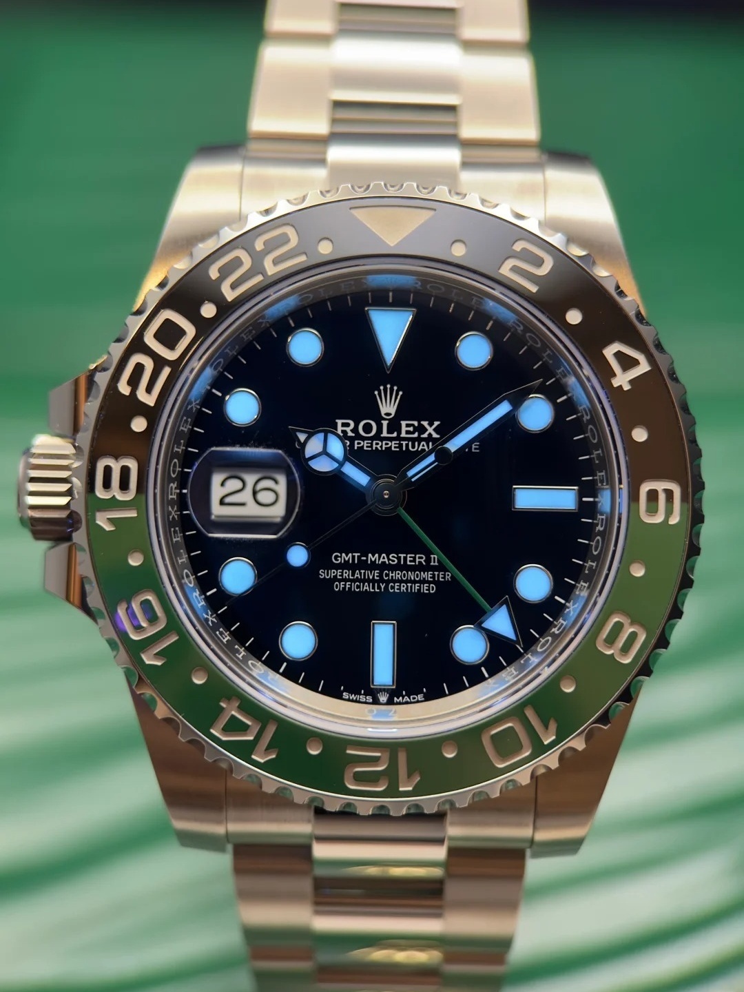 Rolex Greenwich II Series M126720VTNR-0002 Left-handed Sprite bezel  watch