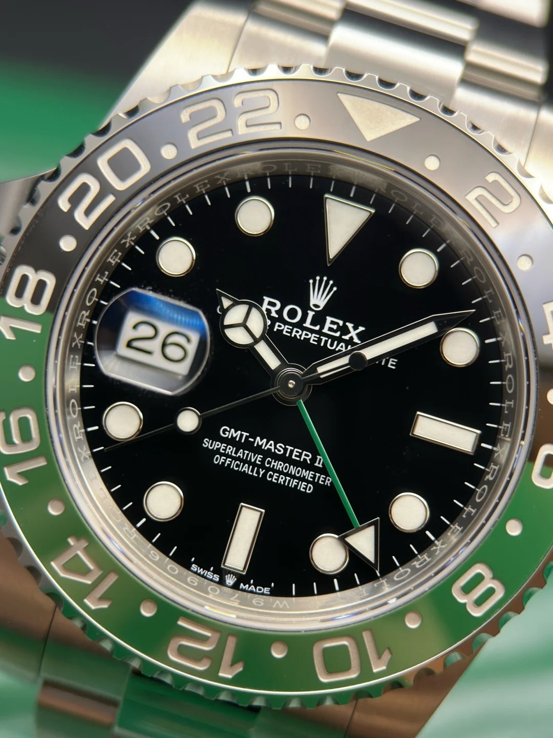 Rolex Greenwich II Series M126720VTNR-0002 Left-handed Sprite bezel  watch