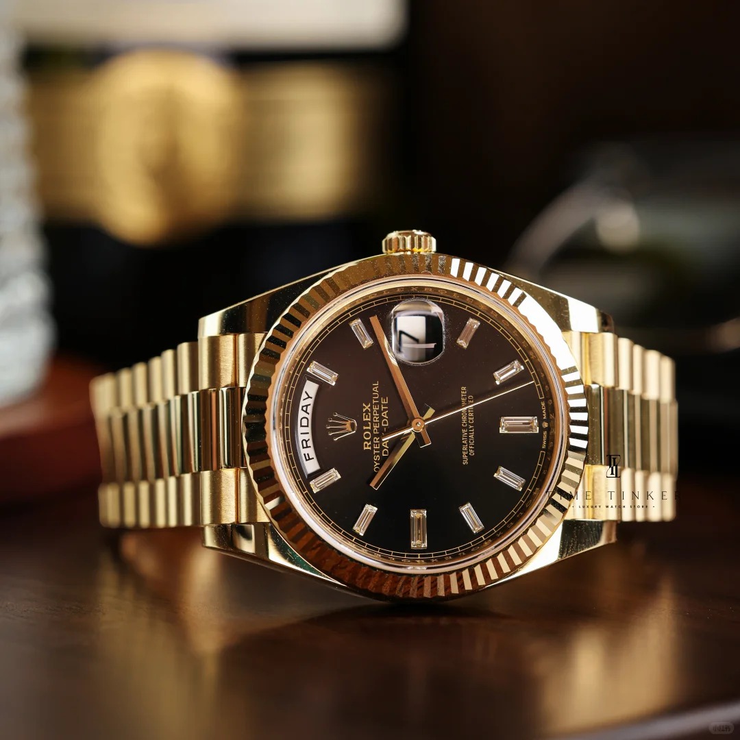 Rolex Sunday Calendar Series M228238-0004 Black Iced Sugar Watch