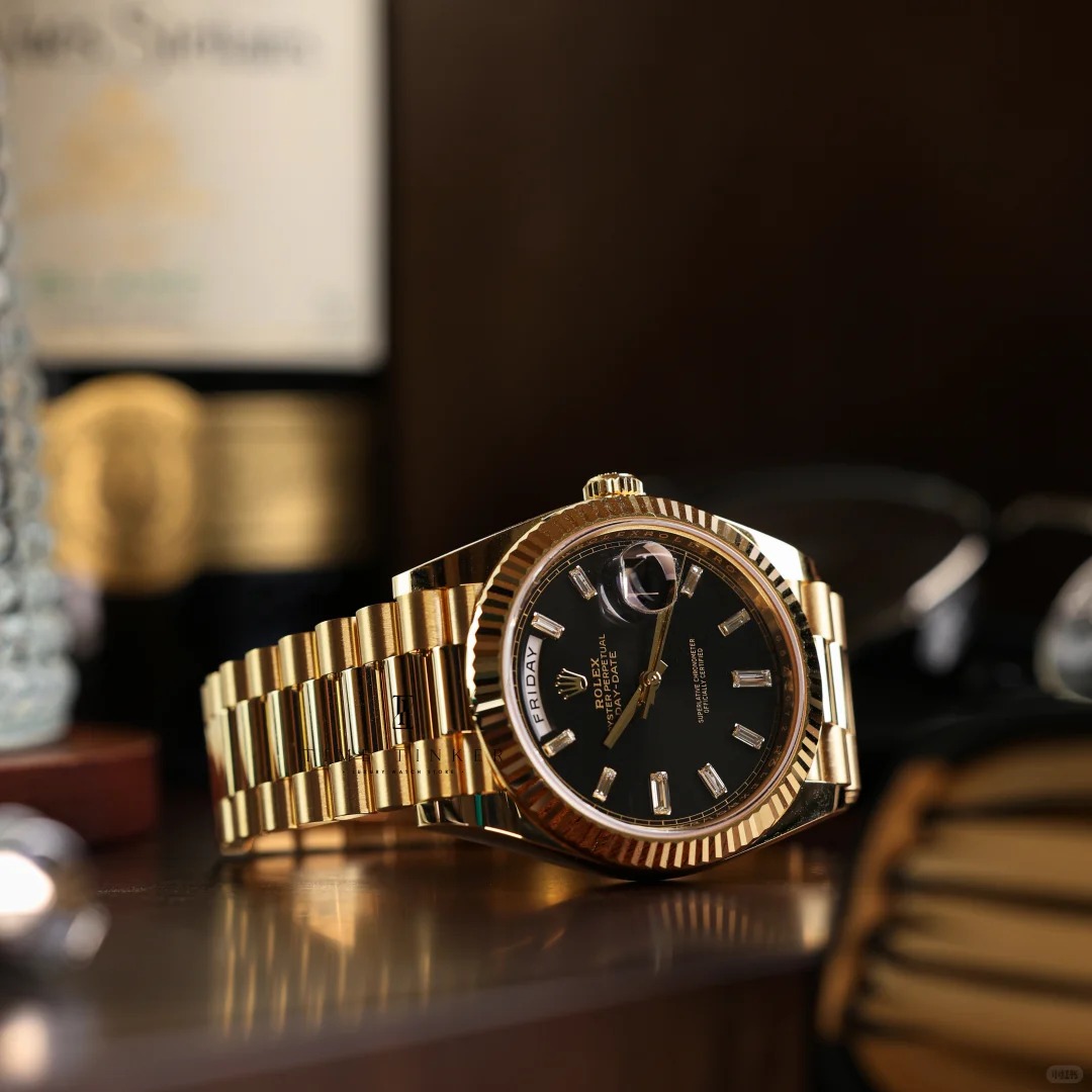 Rolex Sunday Calendar Series M228238-0004 Black Iced Sugar Watch