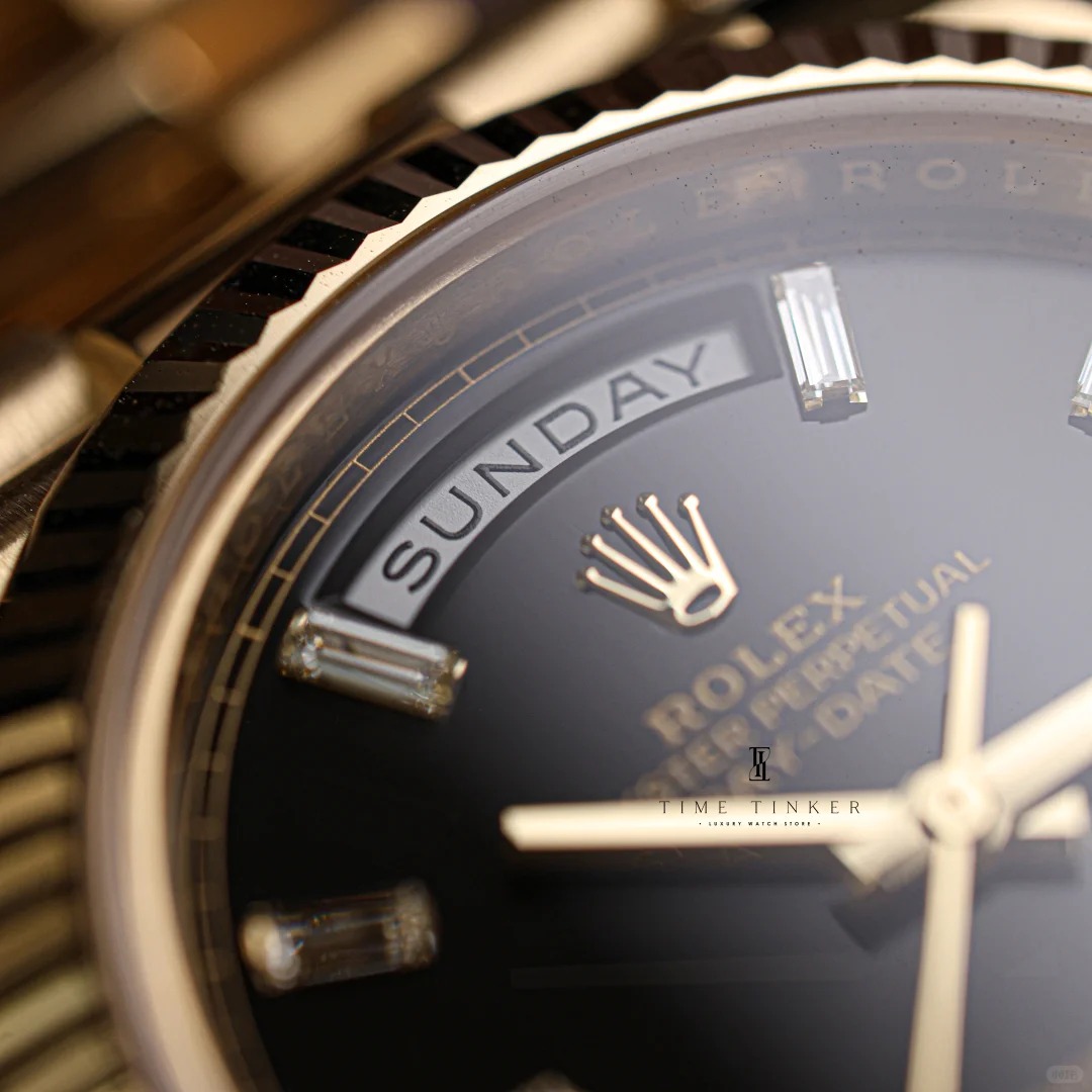 Rolex Sunday Calendar Series M228238-0004 Black Iced Sugar Watch