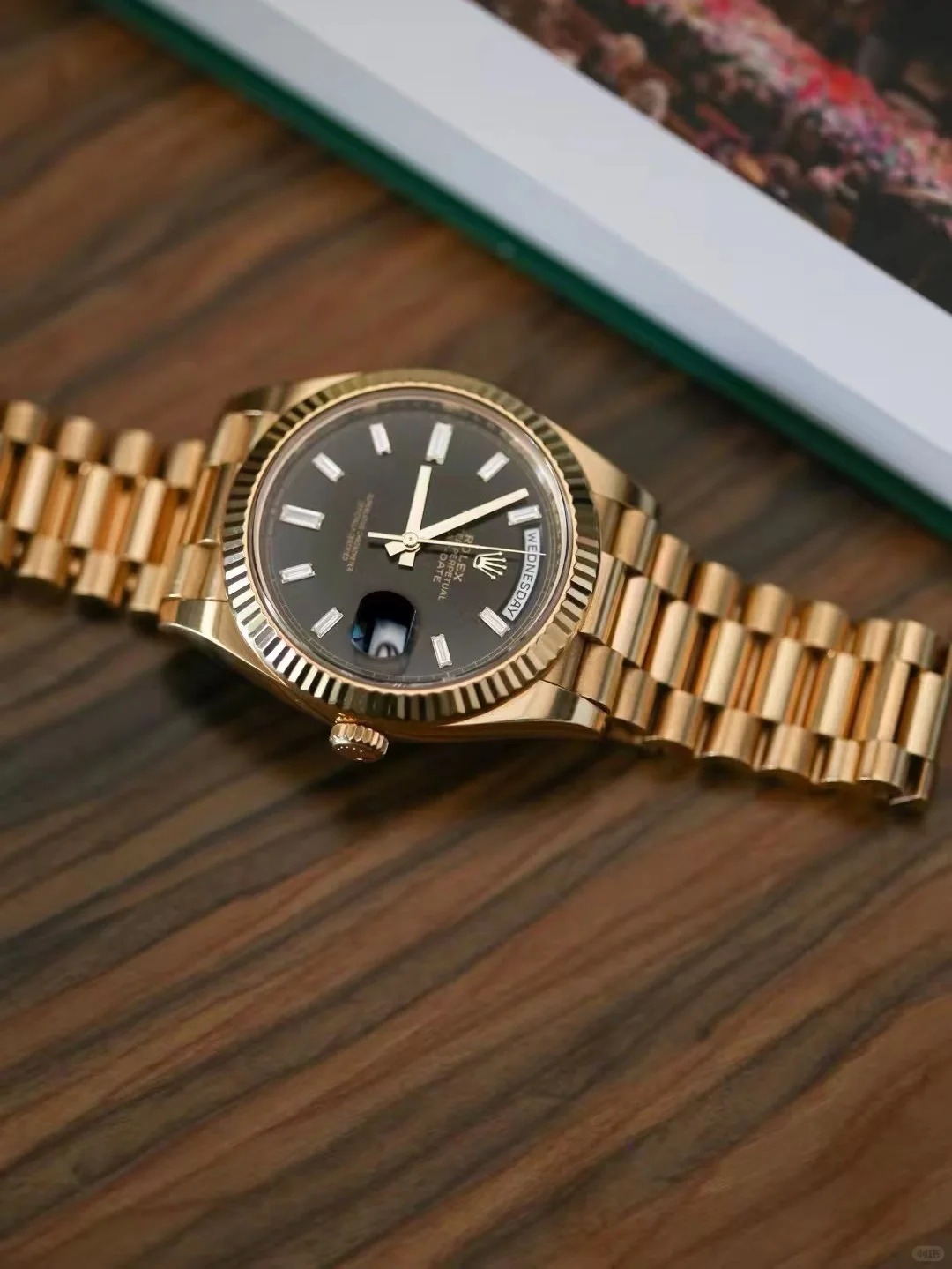 Rolex Sunday Calendar Series M228238-0004 Black Iced Sugar Watch