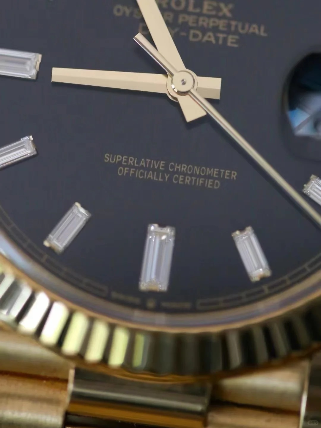 Rolex Sunday Calendar Series M228238-0004 Black Iced Sugar Watch
