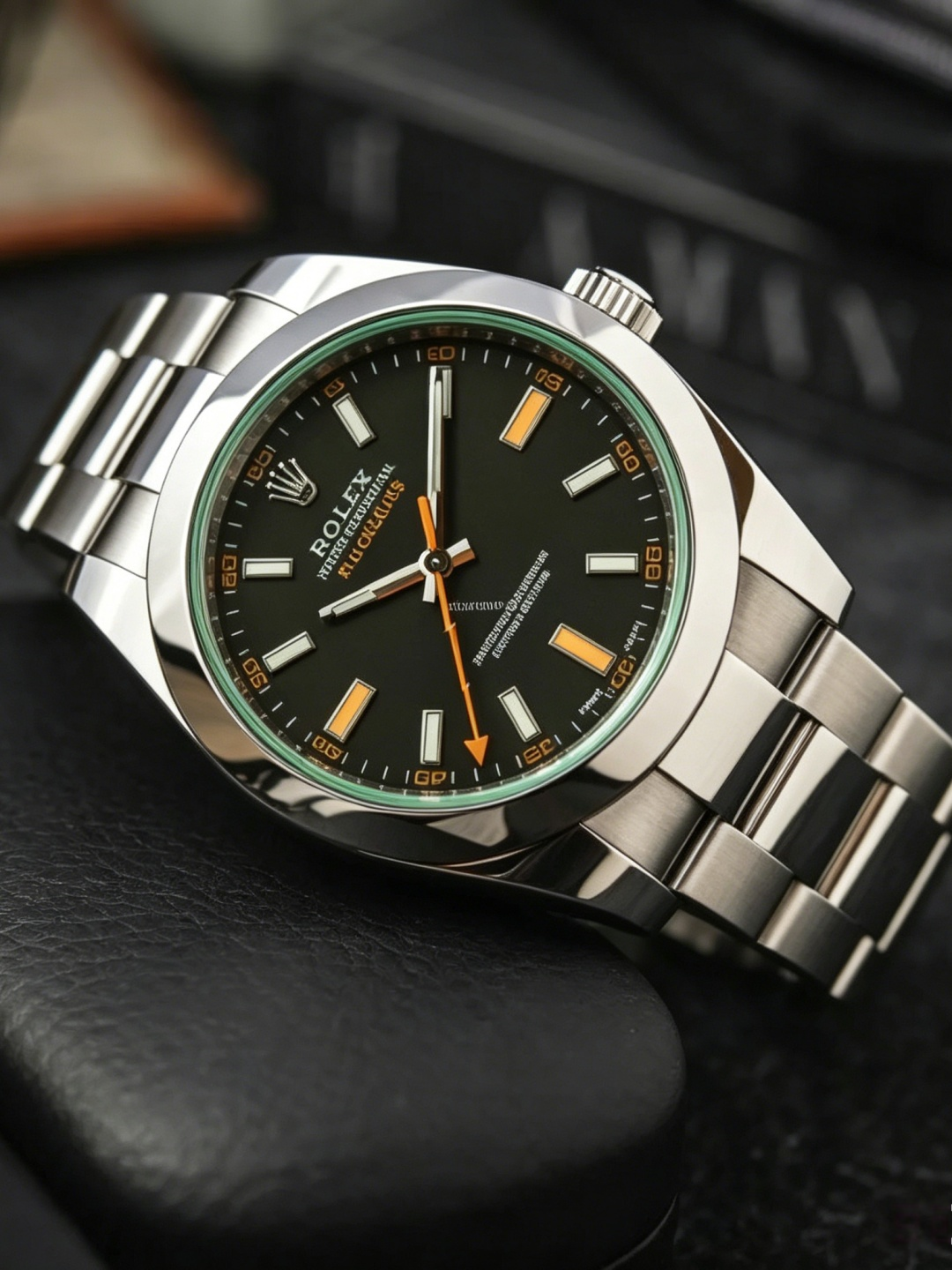 Rolex Gravé Series M116400GV-0001 Black Dial Watch