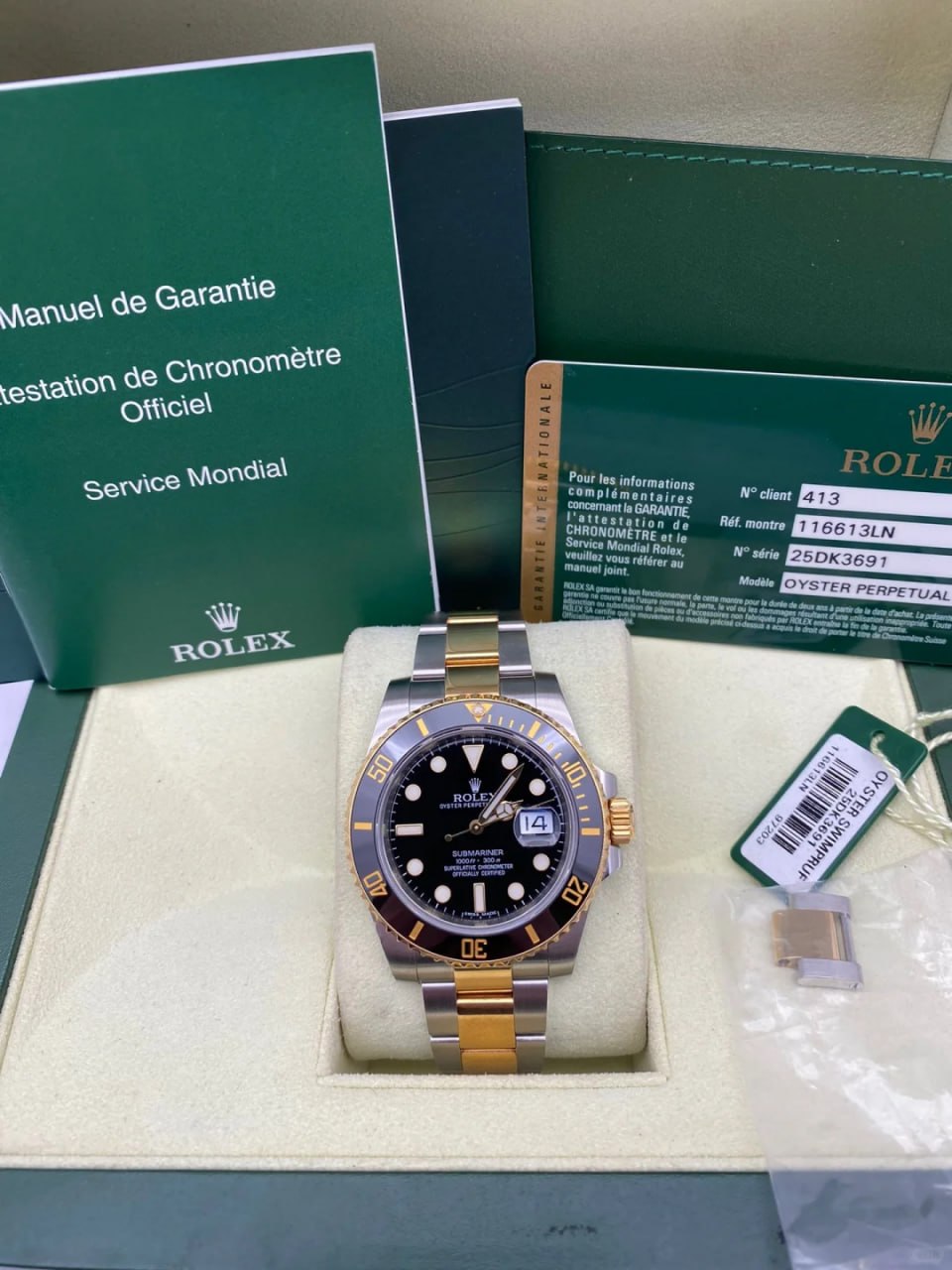Rolex Oyster Perpetual 116613LN-0001 Black Dial
