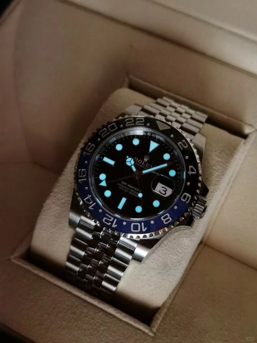 Rolex Greenwich II Series M126710BLNR-0002 Blue and Black Circle Watch