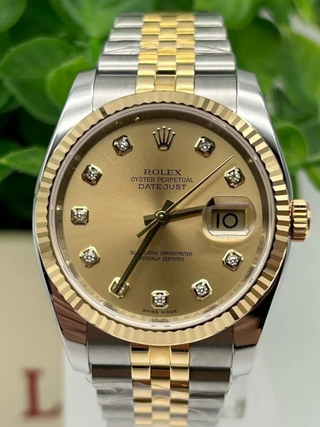 Rolex Day-Date series 116233 champagne dial with diamonds ( champagne dial with diamonds) watch
