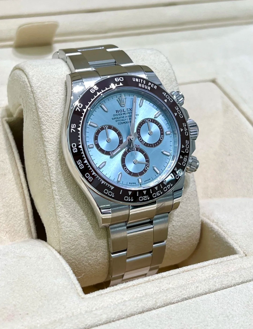 Rolex Cosmos Distinguished Chronograph Series M126506-0002 (Ice Blue Distinguished Chronograph ) Watch