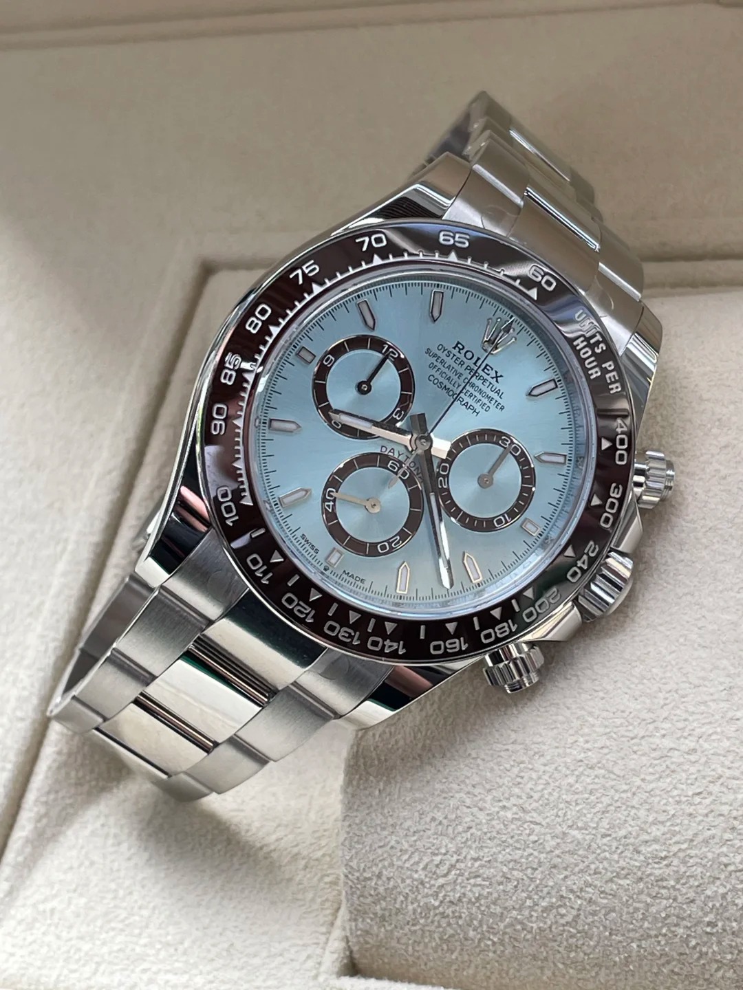 Rolex Cosmos Distinguished Chronograph Series M126506-0002 (Ice Blue Distinguished Chronograph ) Watch